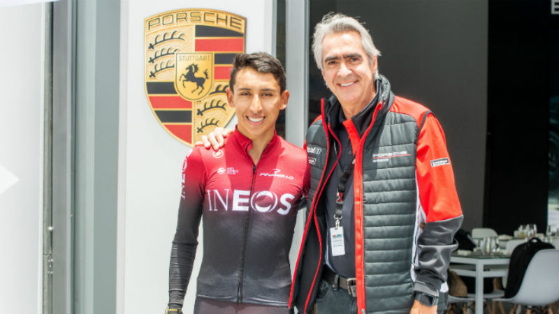 Egan Bernal, embajador de Porsche en Colombia