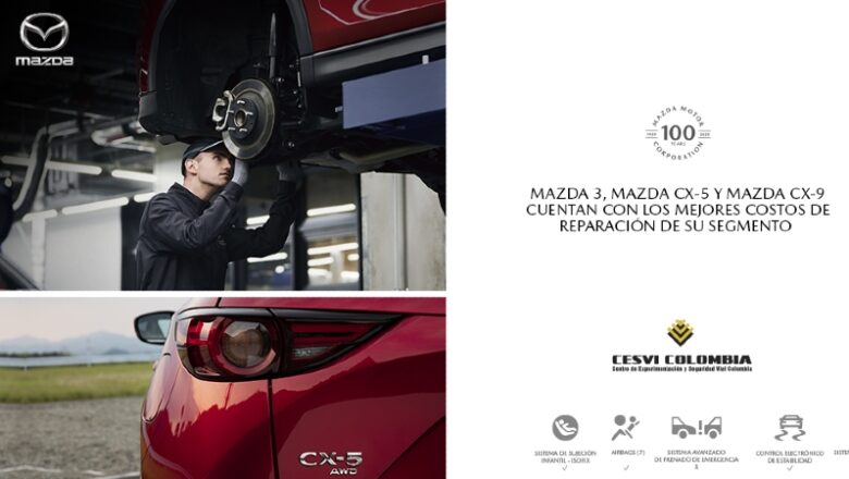 Cesvi Colombia: Mazda, el mejor en los costos de reparación