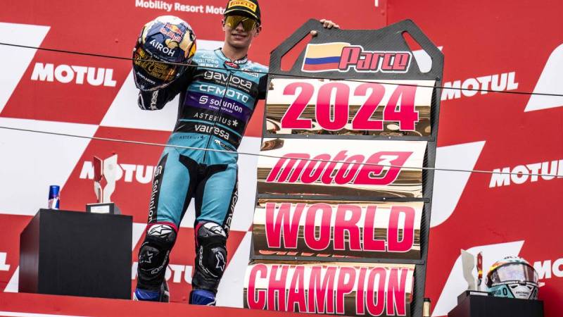 David Alonso gana el campeonato de Moto 3 en Japón