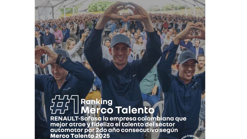 Renault-Sofasa, empresa automotriz más atractiva para trabajar en Colombia