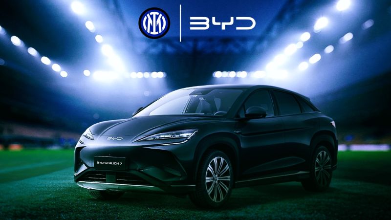 BYD se une al Inter de Milán: alianza para impulsar la movilidad sostenible y el fútbol