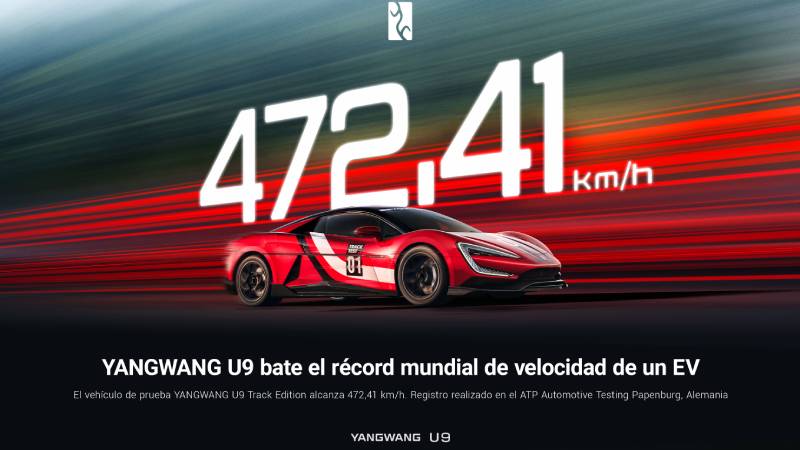 YANGWANG U9 Track Edition: superdeportivo eléctrico que rompe el récord mundial de velocidad