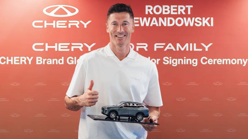 Chery ficha a Robert Lewandowski en 2026 para impulsar su expansión internacional y su filosofía familiar